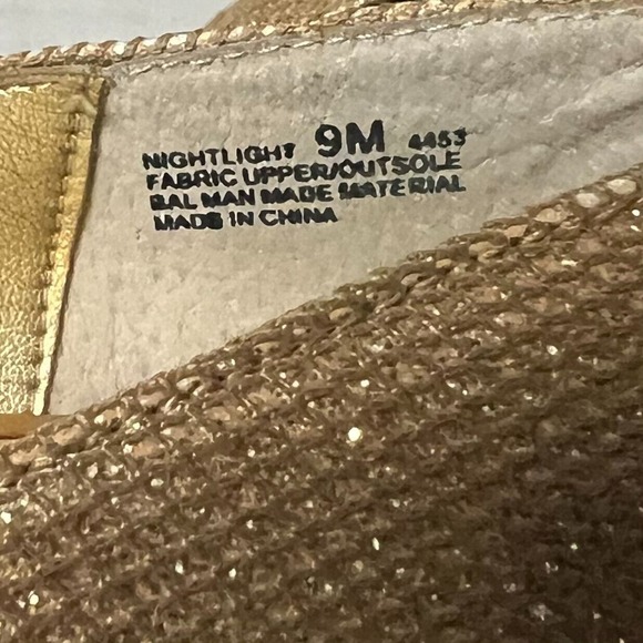 Chinese Laundry Nightlight Women's Gold Sparkle Round Toe Stiletto Heels Size 9M - Picture 12 of 13